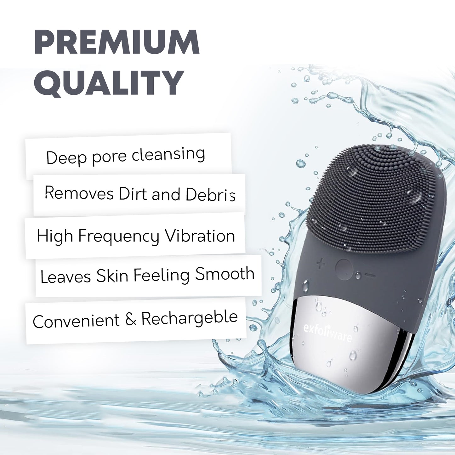 Exfoliware Electric Cleaning Face Brush